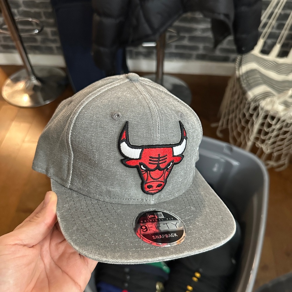 Chicago bulls New Era Gray 9FIFTY Snapback Cap